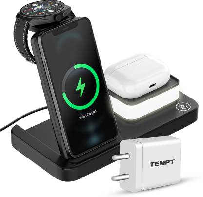 TEMPT Lumina Wireless Charger With Lamp 4 In 1 Magnetic Mag-Safe Charger Charging Pad