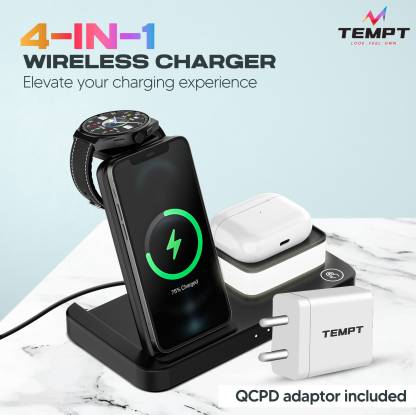 TEMPT Lumina Wireless Charger With Lamp 4 In 1 Magnetic Mag-Safe Charger Charging Pad
