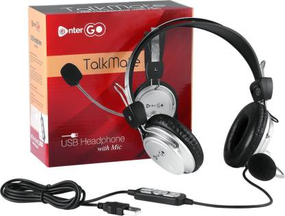 Enter Go USB HEADPHONE WITH MIC TALKMATE Wired Headset