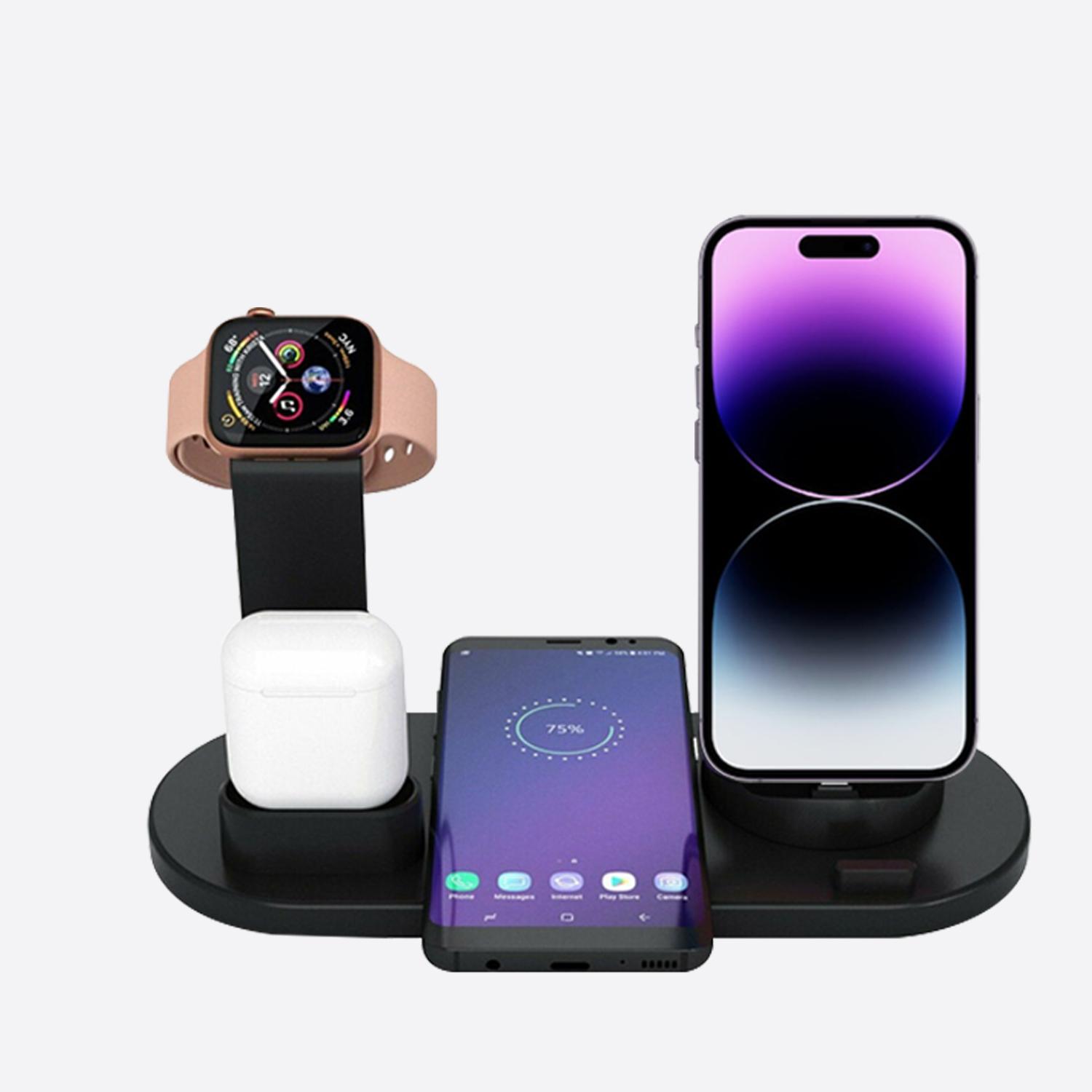 4 In 1 Wireless Charger Qi Fast Charging Stand