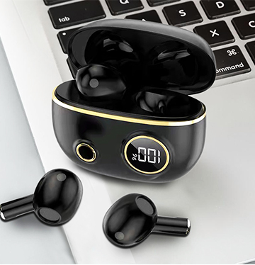 8 TWS Wireless Earbuds With Noise Cancelling (Black)
